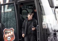 Приезд команды на матч с «Оренбургом»