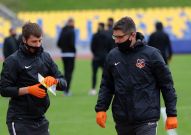 Команда приехала на матч с «Волгой»