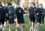 Вечерняя тренировка в Турции в седьмой день сбора