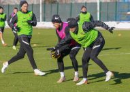 Тренировка накануне выезда на матч 20 тура